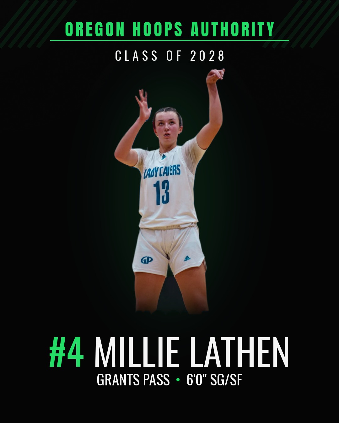 No. 4 Millie Lathen, Grants Pass 6'0" SG/SF, OHA Class of 2028
